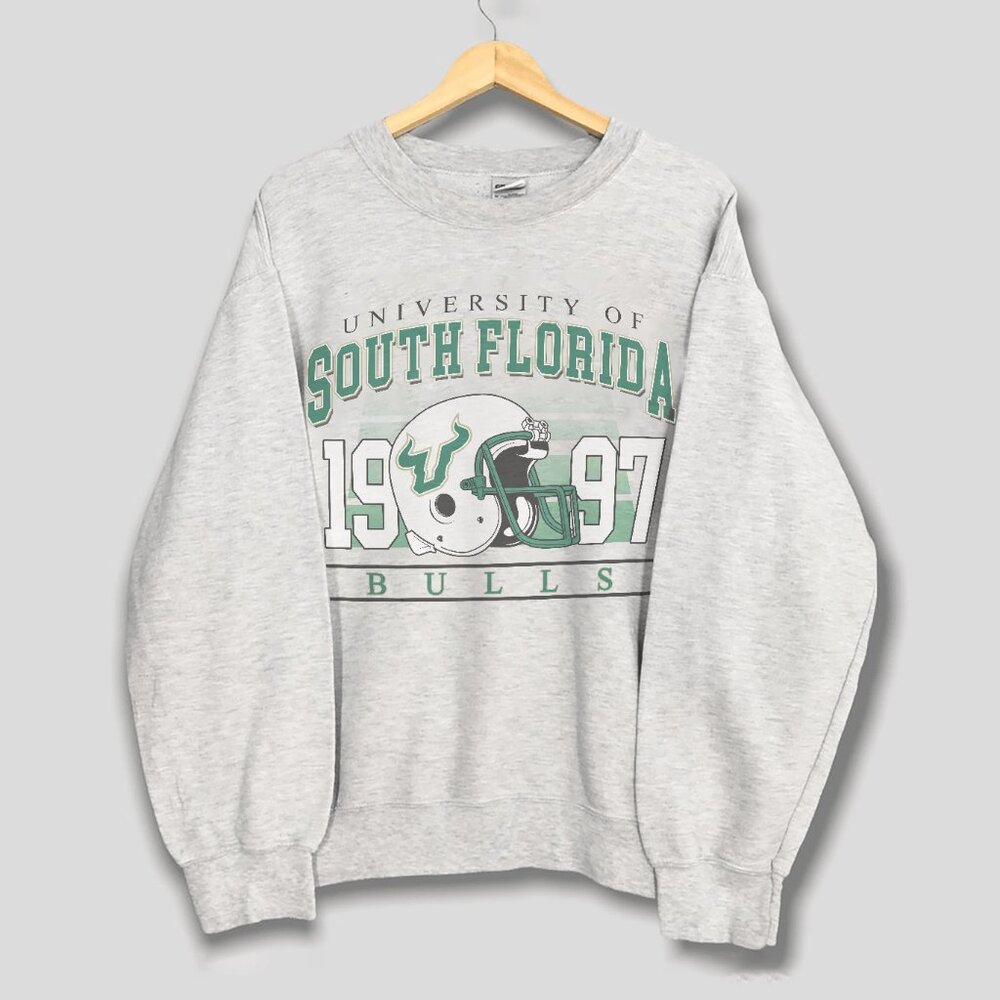 Vintage South Florida Bulls Football Sweatshirt, University of South Florida Tee